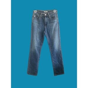 Alexa Chung for AG  Cotton Blend Straight Leg Medium Wash Jeans 25R